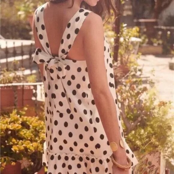 Sezane Mathilde Dress in Polka Dot size 38 NWT - Picture 4 of 12